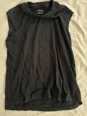 Frame Sleeveless Black Shirt (XS)